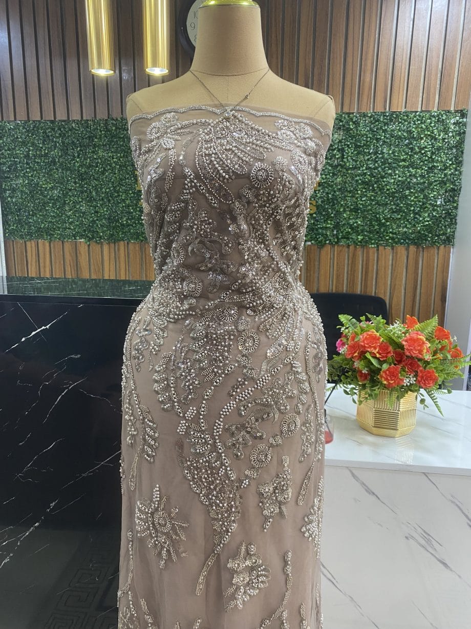Chantel beaded lace