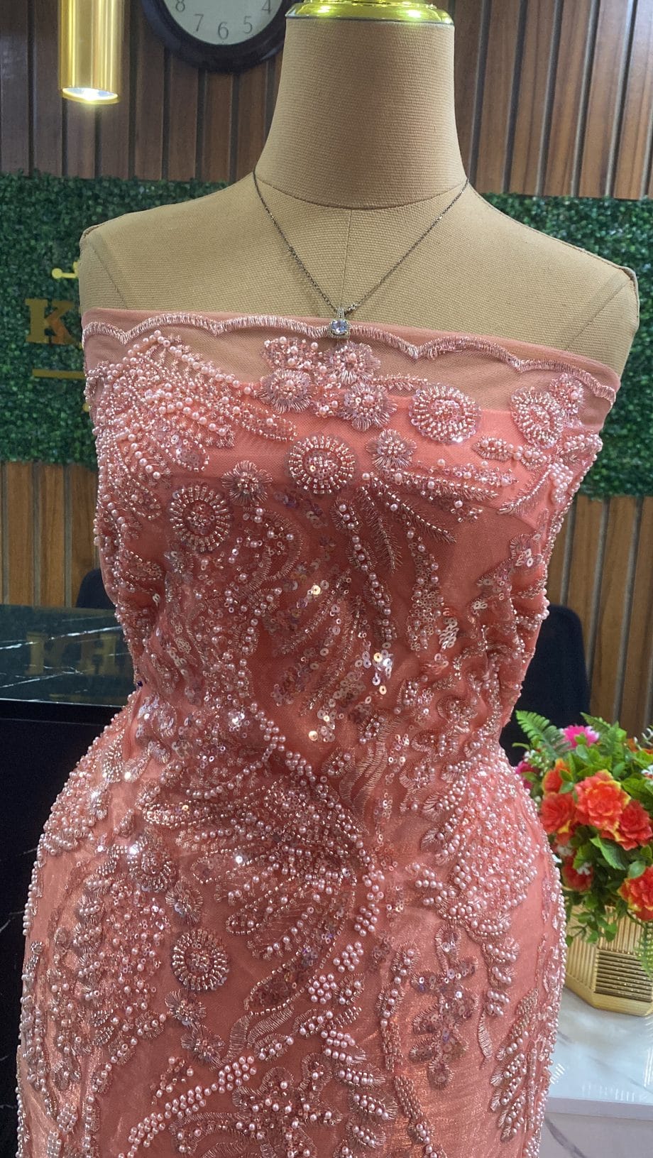 Chantel beaded lace
