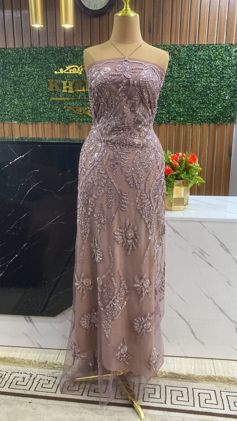 Chantel beaded lace.