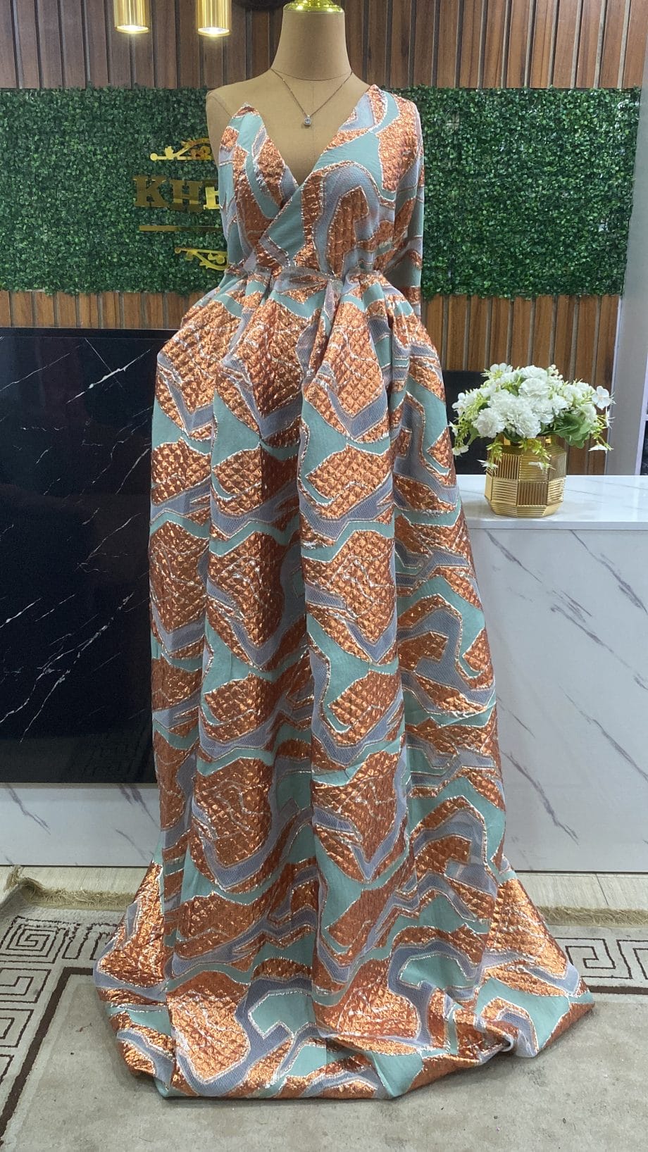 Sasha metallic brocade