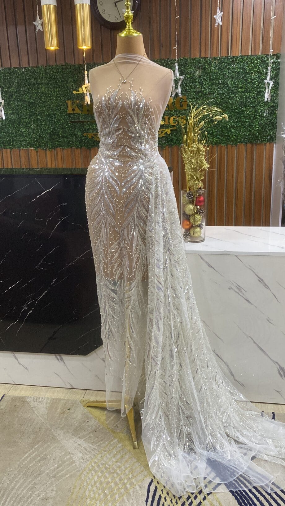 Opal Beaded Lace